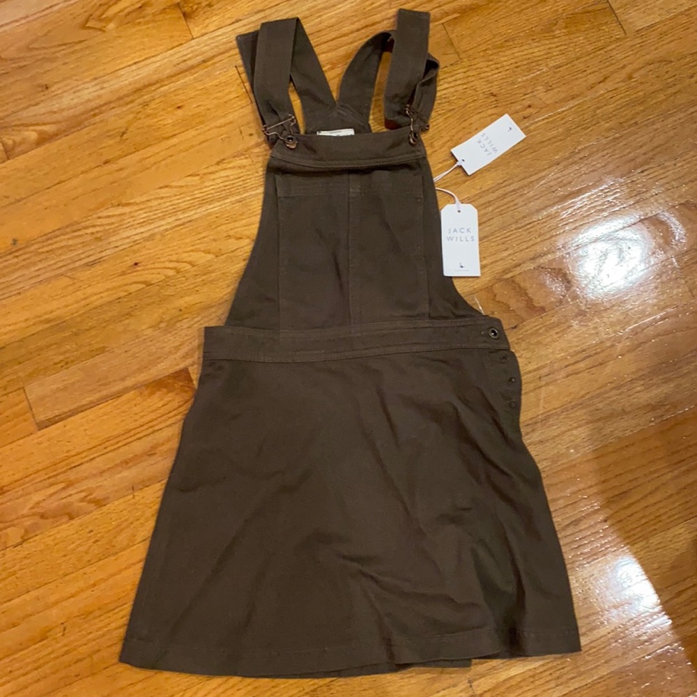 Jack Wills Khaki green denim jumper.